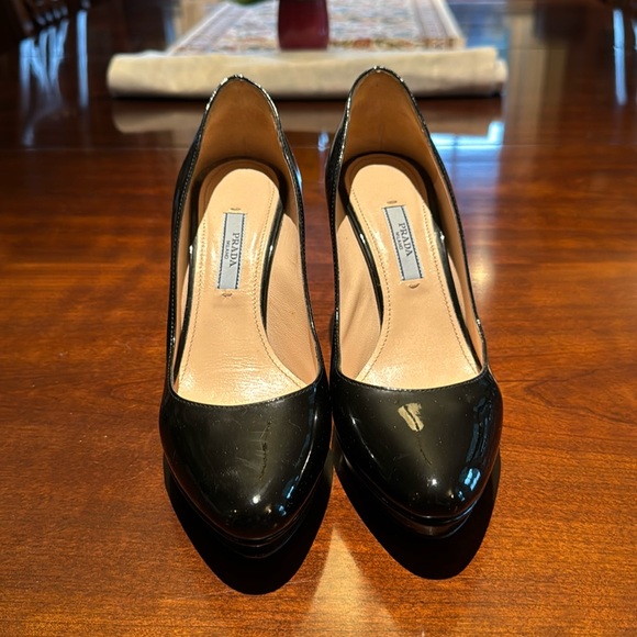 Prada Black Patent Leather Pumps - Picture 2 of 4